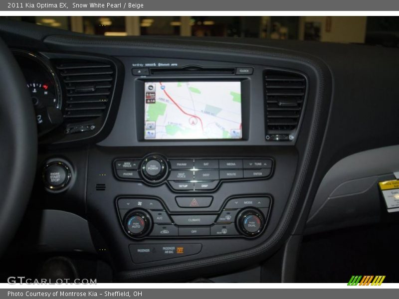 Snow White Pearl / Beige 2011 Kia Optima EX