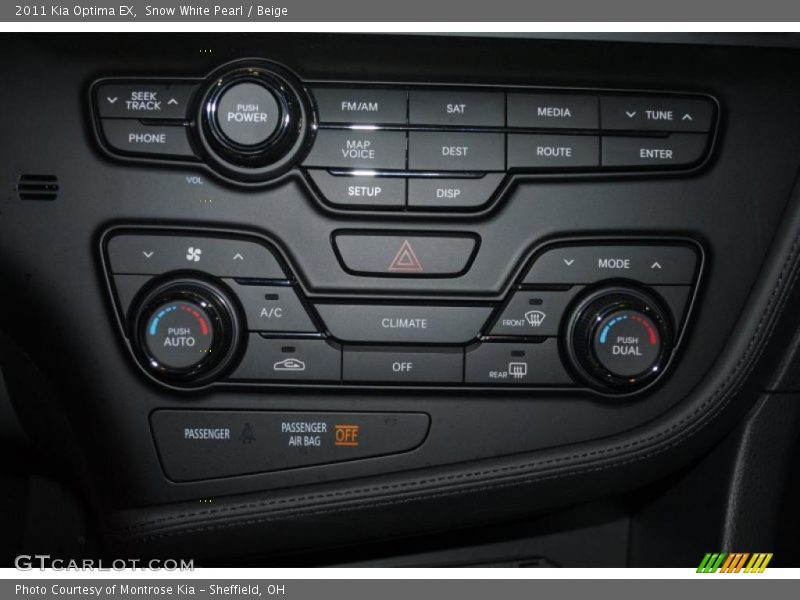 Snow White Pearl / Beige 2011 Kia Optima EX