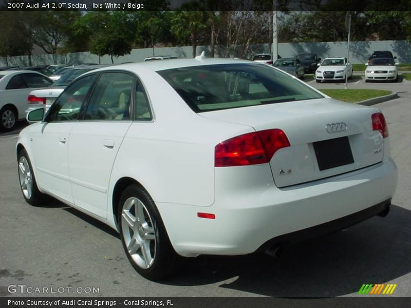 Ibis White / Beige 2007 Audi A4 2.0T Sedan