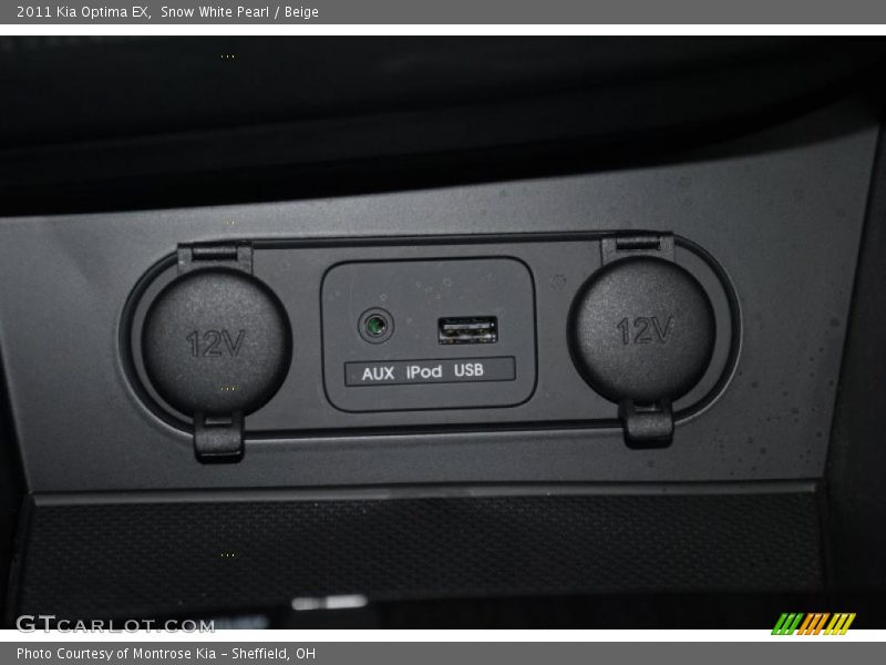 Snow White Pearl / Beige 2011 Kia Optima EX