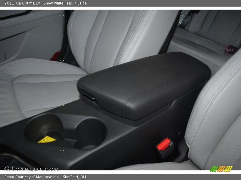 Snow White Pearl / Beige 2011 Kia Optima EX