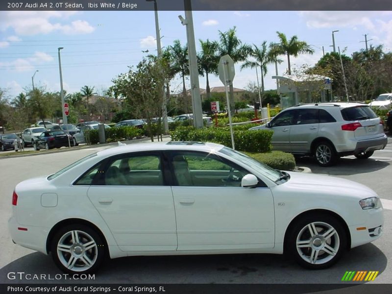 Ibis White / Beige 2007 Audi A4 2.0T Sedan