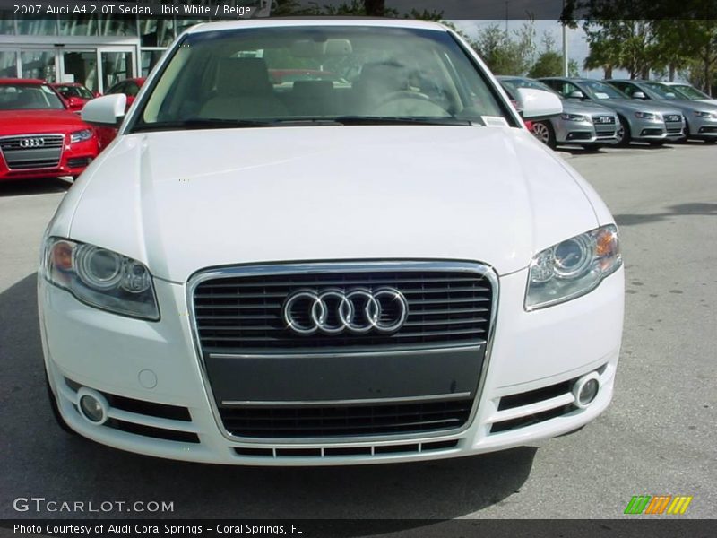 Ibis White / Beige 2007 Audi A4 2.0T Sedan