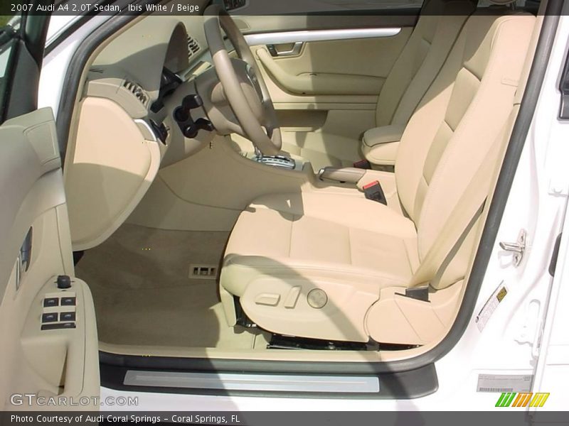 Ibis White / Beige 2007 Audi A4 2.0T Sedan