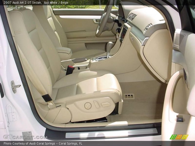 Ibis White / Beige 2007 Audi A4 2.0T Sedan