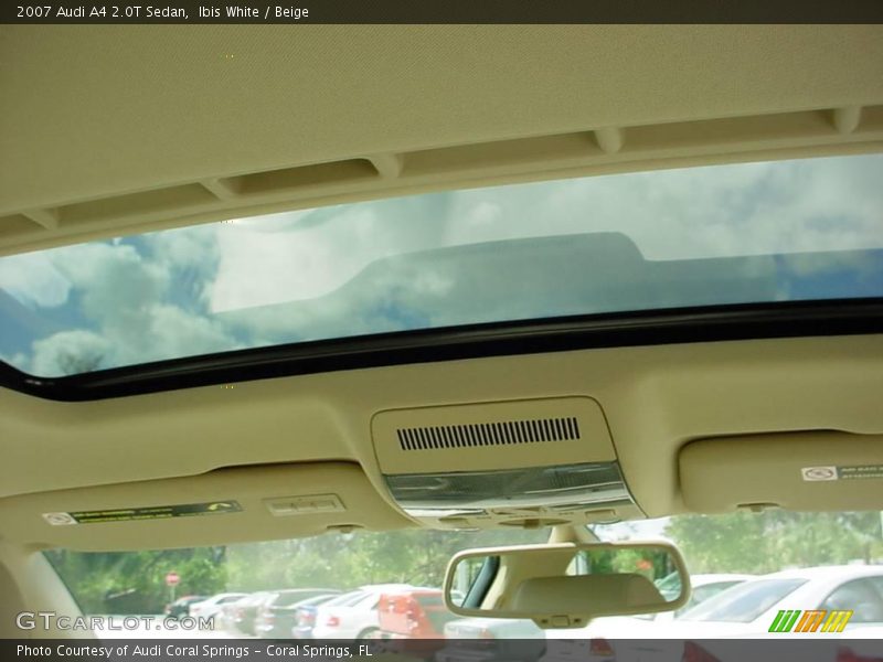 Ibis White / Beige 2007 Audi A4 2.0T Sedan