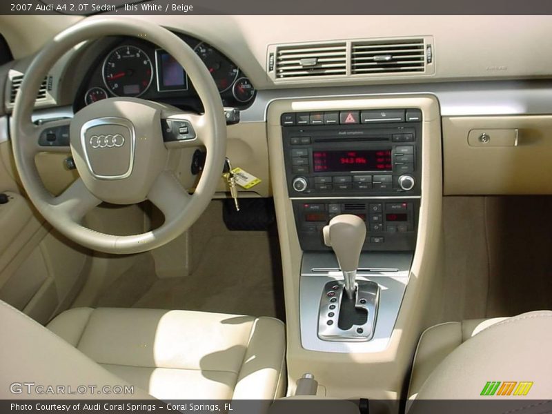 Ibis White / Beige 2007 Audi A4 2.0T Sedan