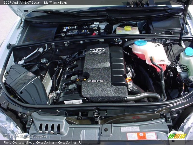 Ibis White / Beige 2007 Audi A4 2.0T Sedan