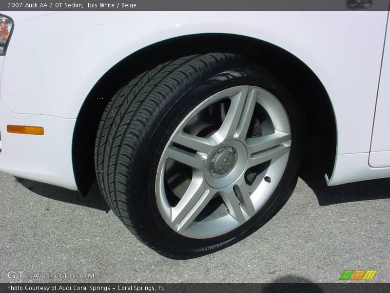 Ibis White / Beige 2007 Audi A4 2.0T Sedan