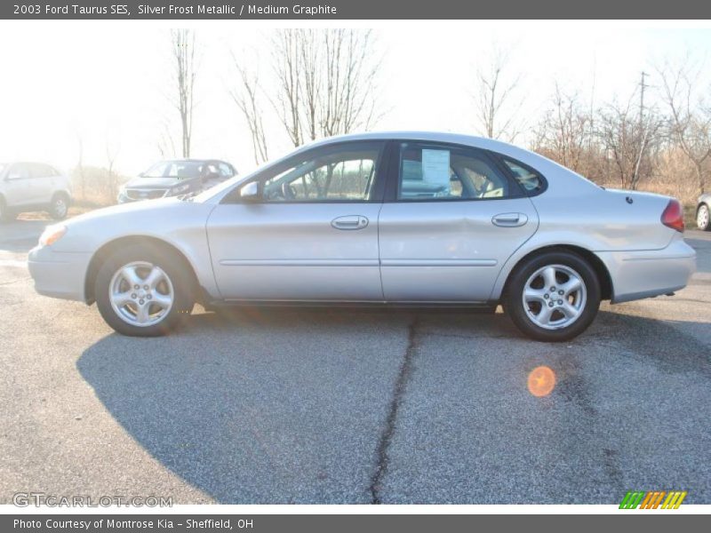 Silver Frost Metallic / Medium Graphite 2003 Ford Taurus SES