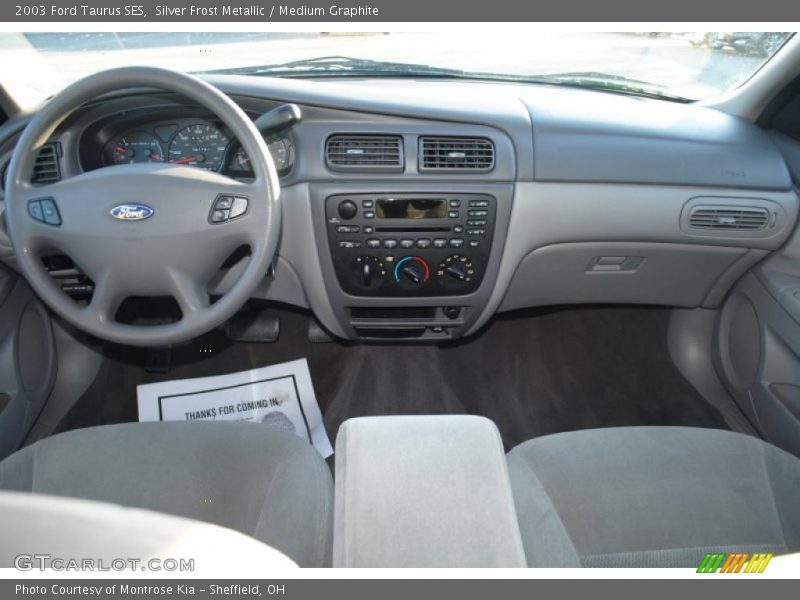 Silver Frost Metallic / Medium Graphite 2003 Ford Taurus SES