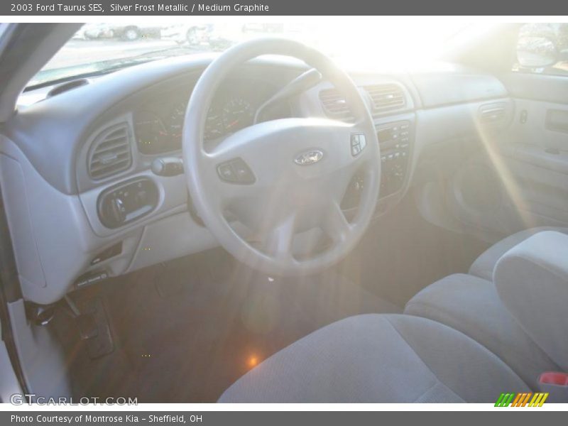 Silver Frost Metallic / Medium Graphite 2003 Ford Taurus SES