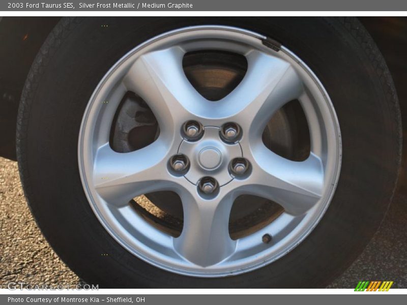 Silver Frost Metallic / Medium Graphite 2003 Ford Taurus SES