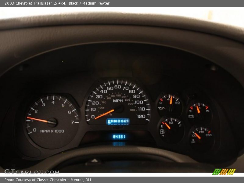 Black / Medium Pewter 2003 Chevrolet TrailBlazer LS 4x4