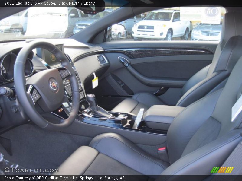  2011 CTS -V Coupe Ebony Interior