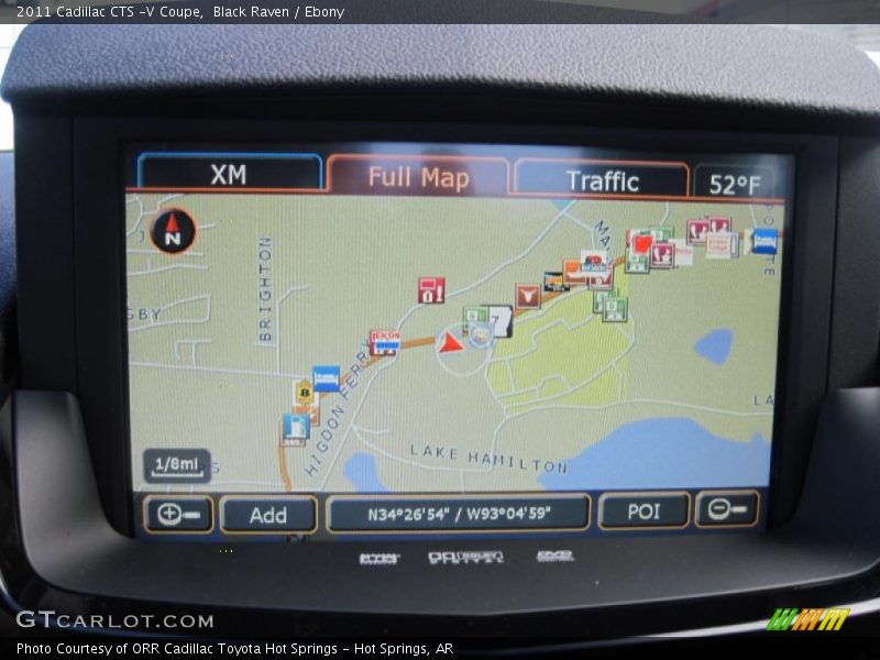 Navigation of 2011 CTS -V Coupe