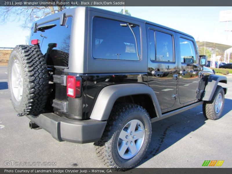 Black / Black/Dark Saddle 2011 Jeep Wrangler Unlimited Rubicon 4x4