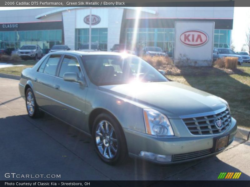 Green Silk Metallic / Ebony Black 2006 Cadillac DTS Performance