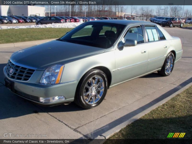 Green Silk Metallic / Ebony Black 2006 Cadillac DTS Performance