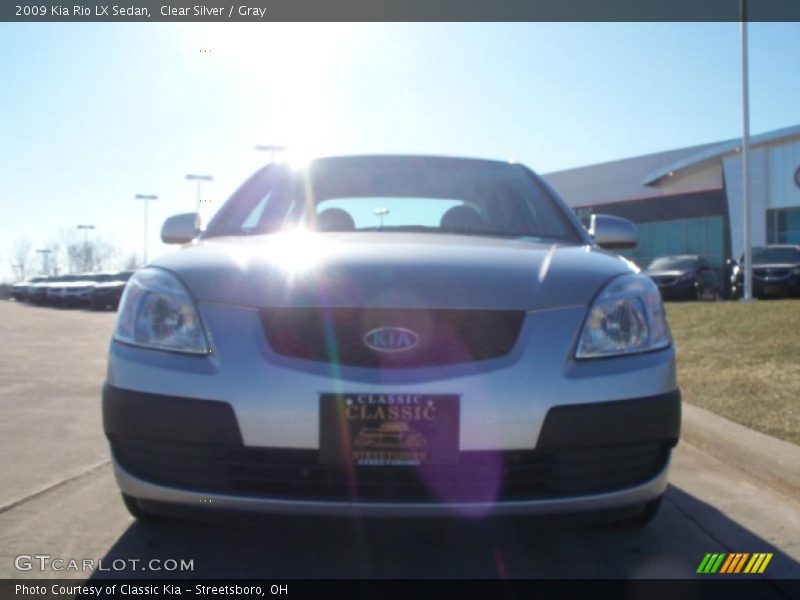 Clear Silver / Gray 2009 Kia Rio LX Sedan