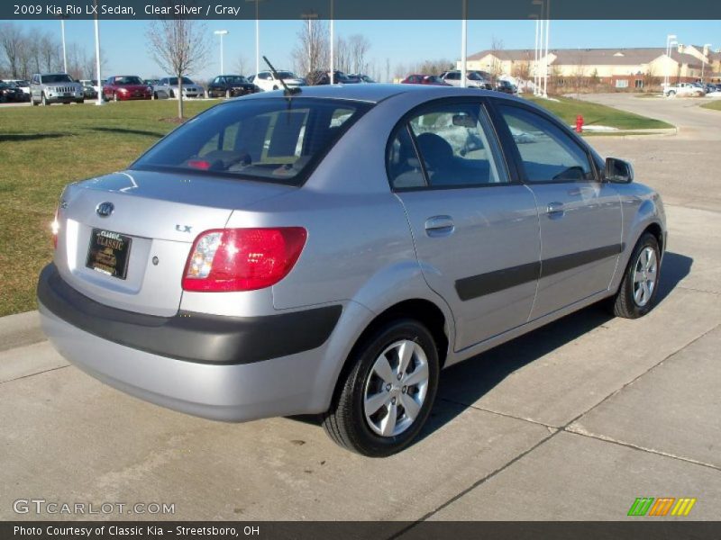 Clear Silver / Gray 2009 Kia Rio LX Sedan