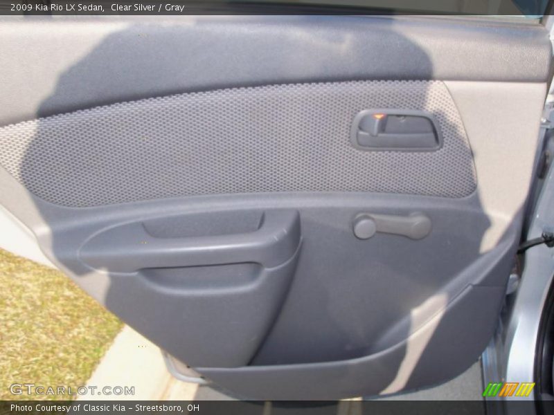 Clear Silver / Gray 2009 Kia Rio LX Sedan