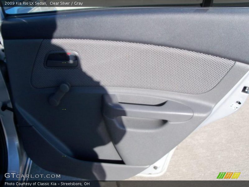 Clear Silver / Gray 2009 Kia Rio LX Sedan