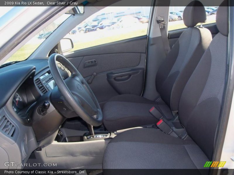 Clear Silver / Gray 2009 Kia Rio LX Sedan