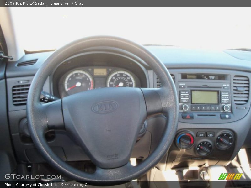 Clear Silver / Gray 2009 Kia Rio LX Sedan