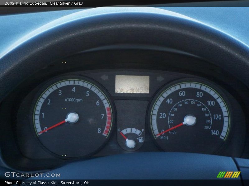 Clear Silver / Gray 2009 Kia Rio LX Sedan