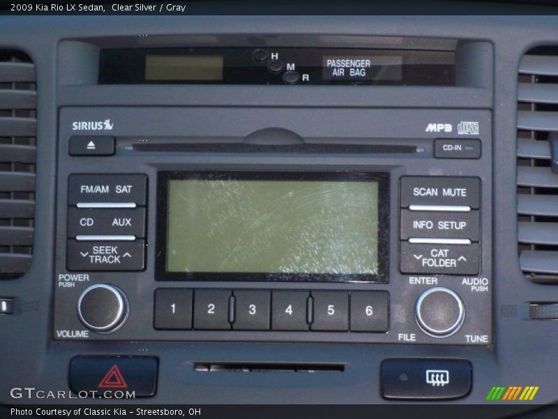 Clear Silver / Gray 2009 Kia Rio LX Sedan