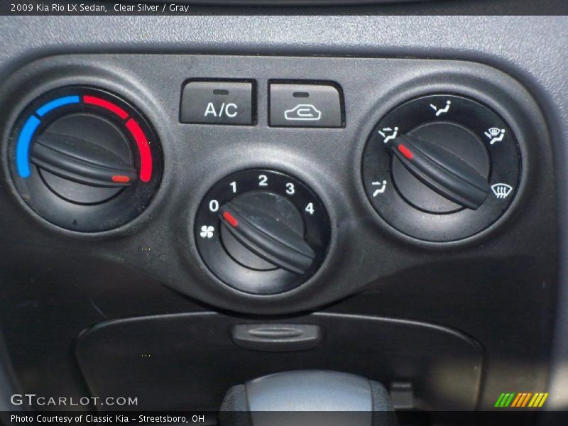 Clear Silver / Gray 2009 Kia Rio LX Sedan
