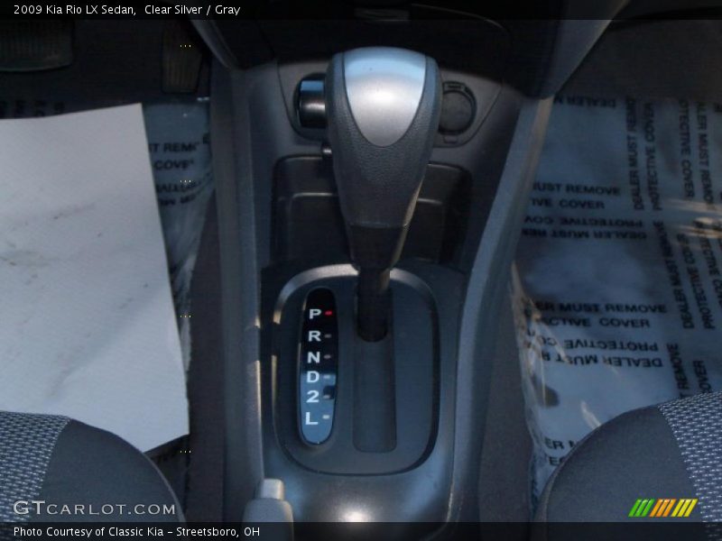 Clear Silver / Gray 2009 Kia Rio LX Sedan