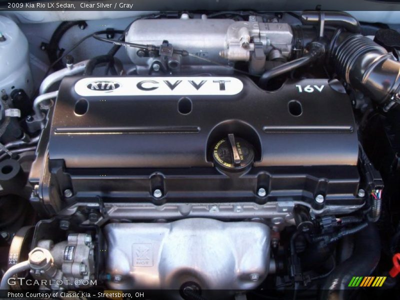 Clear Silver / Gray 2009 Kia Rio LX Sedan