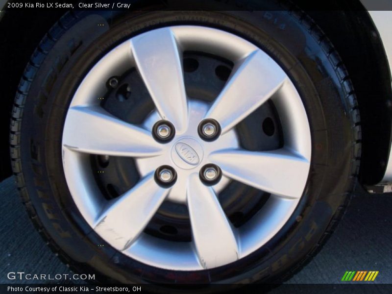 Clear Silver / Gray 2009 Kia Rio LX Sedan