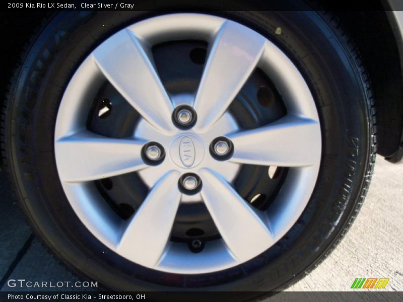 Clear Silver / Gray 2009 Kia Rio LX Sedan