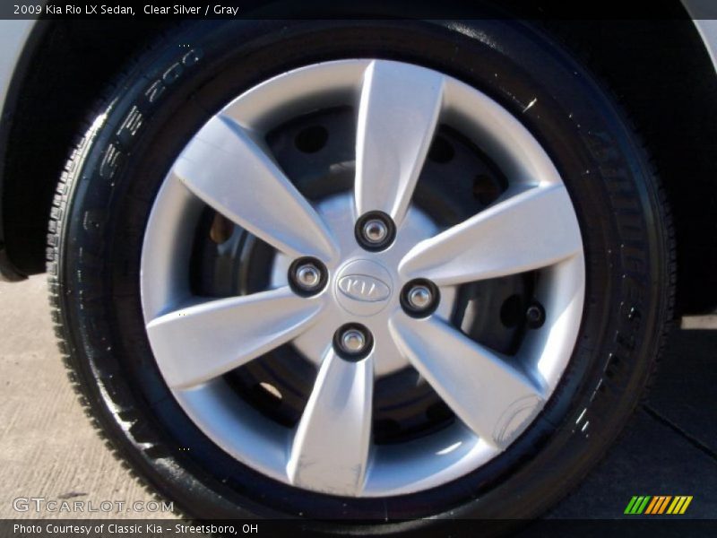 Clear Silver / Gray 2009 Kia Rio LX Sedan