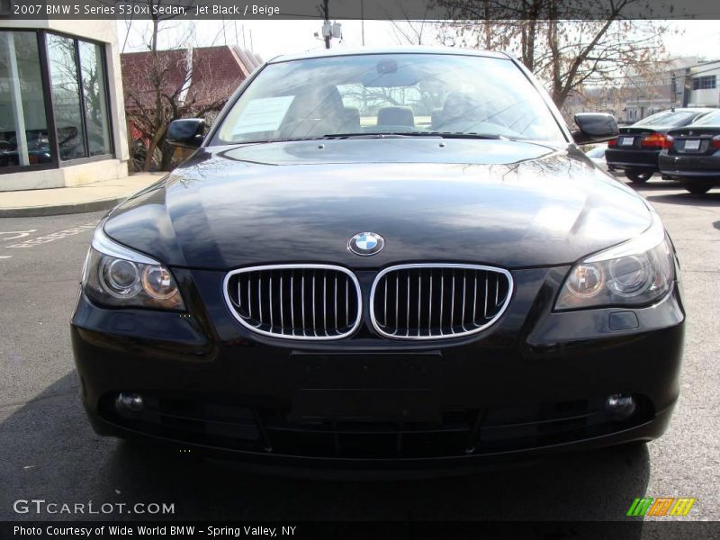 Jet Black / Beige 2007 BMW 5 Series 530xi Sedan