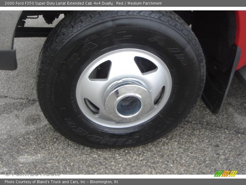 Red / Medium Parchment 2000 Ford F350 Super Duty Lariat Extended Cab 4x4 Dually