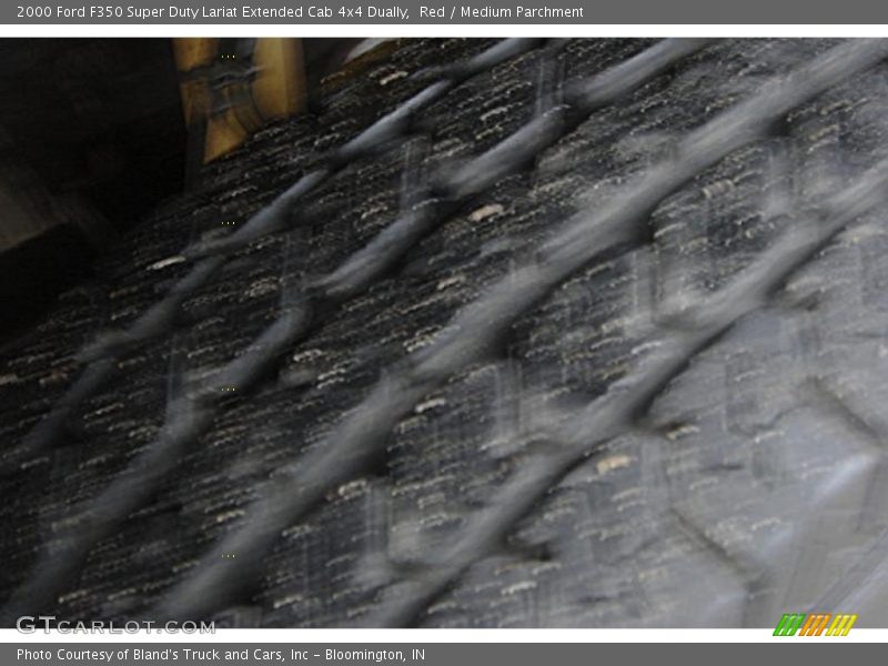 Red / Medium Parchment 2000 Ford F350 Super Duty Lariat Extended Cab 4x4 Dually