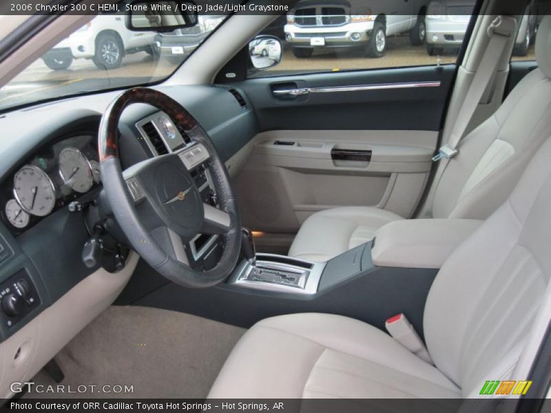 Stone White / Deep Jade/Light Graystone 2006 Chrysler 300 C HEMI