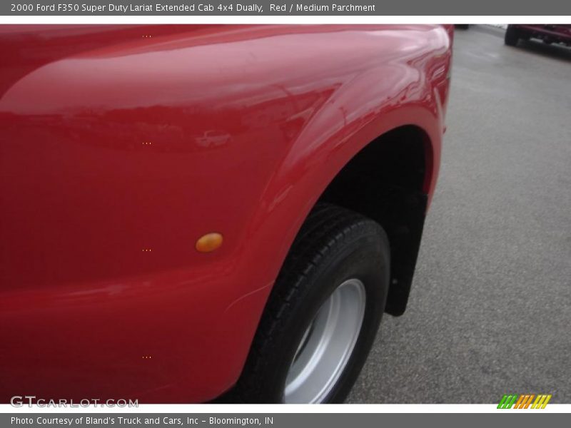 Red / Medium Parchment 2000 Ford F350 Super Duty Lariat Extended Cab 4x4 Dually