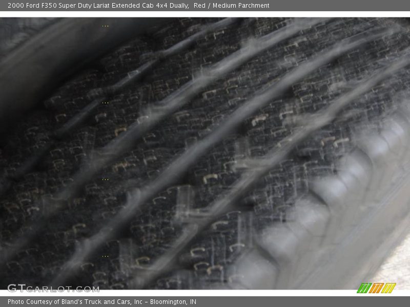 Red / Medium Parchment 2000 Ford F350 Super Duty Lariat Extended Cab 4x4 Dually