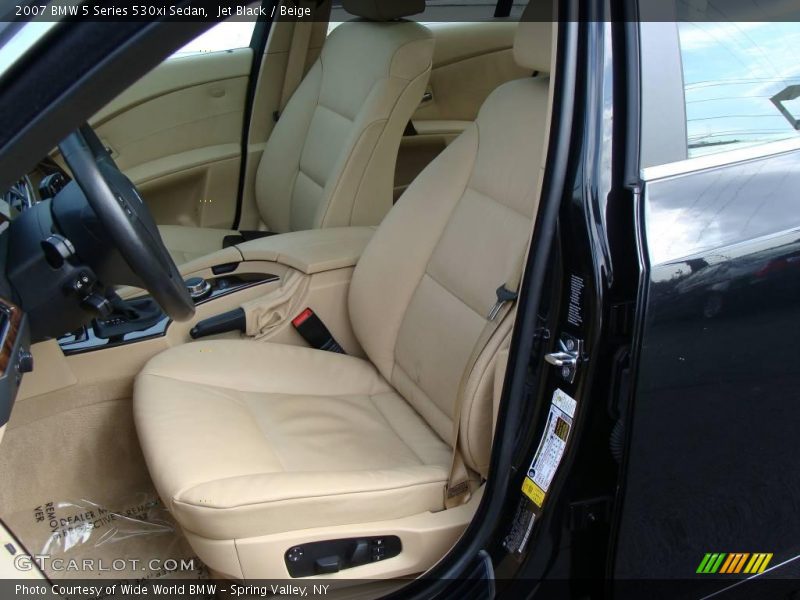 Jet Black / Beige 2007 BMW 5 Series 530xi Sedan