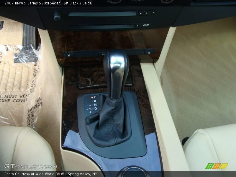 Jet Black / Beige 2007 BMW 5 Series 530xi Sedan