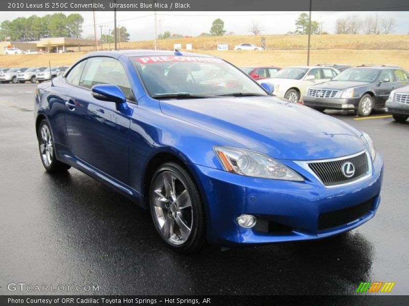 Ultrasonic Blue Mica / Black 2010 Lexus IS 250C Convertible