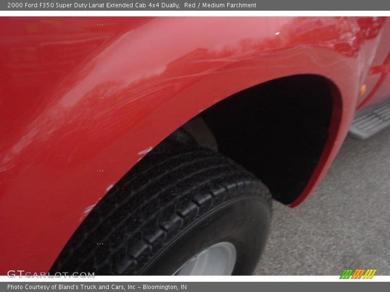 Red / Medium Parchment 2000 Ford F350 Super Duty Lariat Extended Cab 4x4 Dually