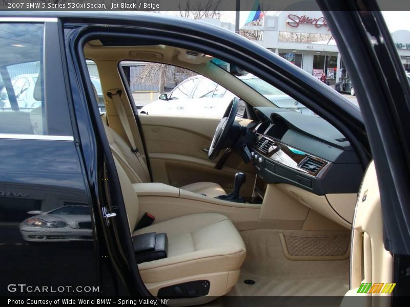 Jet Black / Beige 2007 BMW 5 Series 530xi Sedan