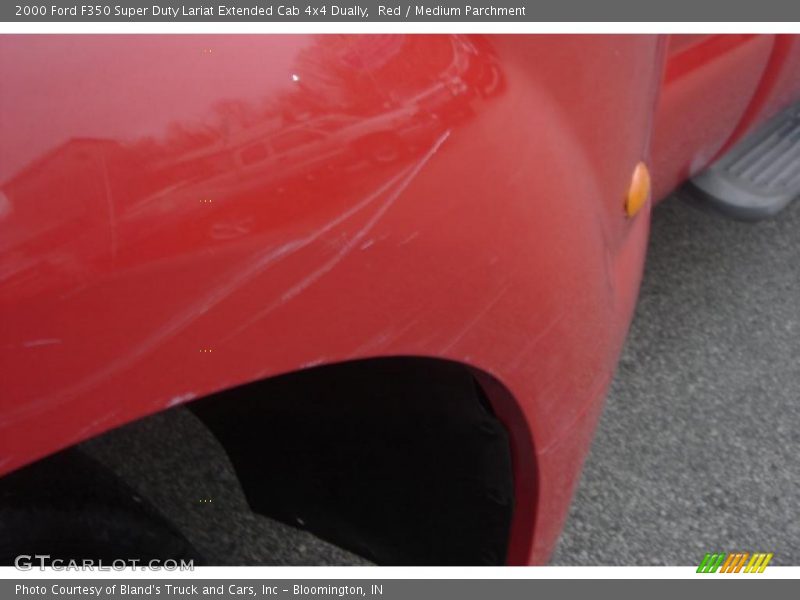 Red / Medium Parchment 2000 Ford F350 Super Duty Lariat Extended Cab 4x4 Dually