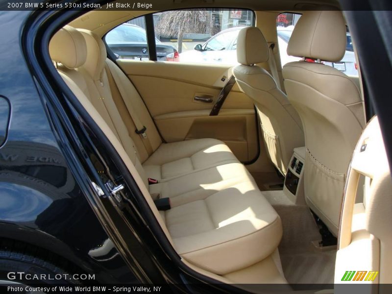 Jet Black / Beige 2007 BMW 5 Series 530xi Sedan